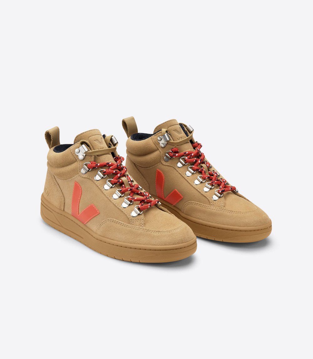 Veja Sneakers Barbati - Roraima Suede - Maro/Portocalii - 6435107-CY